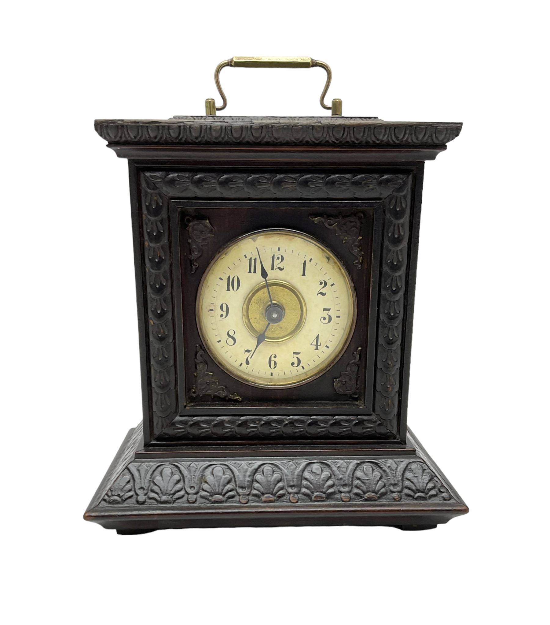 German late 19th century Black Forest Junghans alarm clock