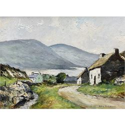 Ken Johnson (British 20th century): Lake District Scene, oil on board signed 29cm x 40cm