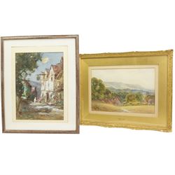 Harold Sutton Palmer (British 1854-1933): 'Beeding - Sussex', watercolour signed, titled on mount 34cm x 52cm; Thomas William Morley (British 1859-1925): 'Chipstead - Kent', watercolour signed, inscribed verso 34cm x 24cm (2)