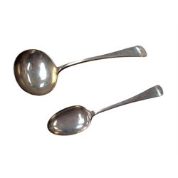 Two silver spoons, both hallmarked 