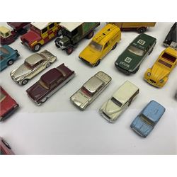 Corgi - approximately forty die-cast models of various scales to include ‘On the Move’ CC11406 and CC11407, both boxed; Renault 16, Ford Consul Classic, Vanwall Racing Car etc 