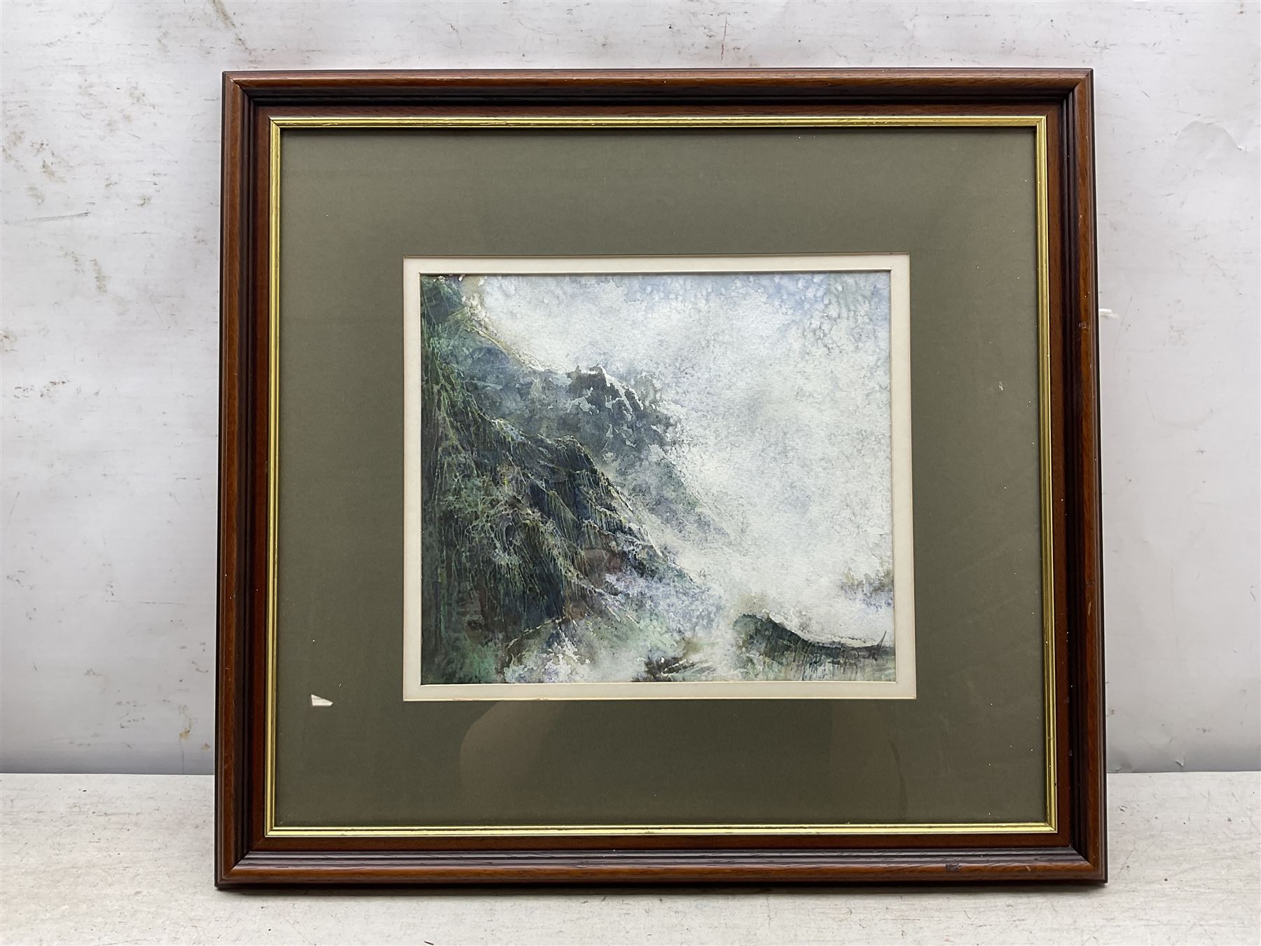 Jason Skill (British 20th Century): Abstract Sea Scene, watercolour signed, dated 1994 verso 23cm x 27cm 