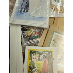 Collection of art prints and postcards etc, mostly Anton Pieck