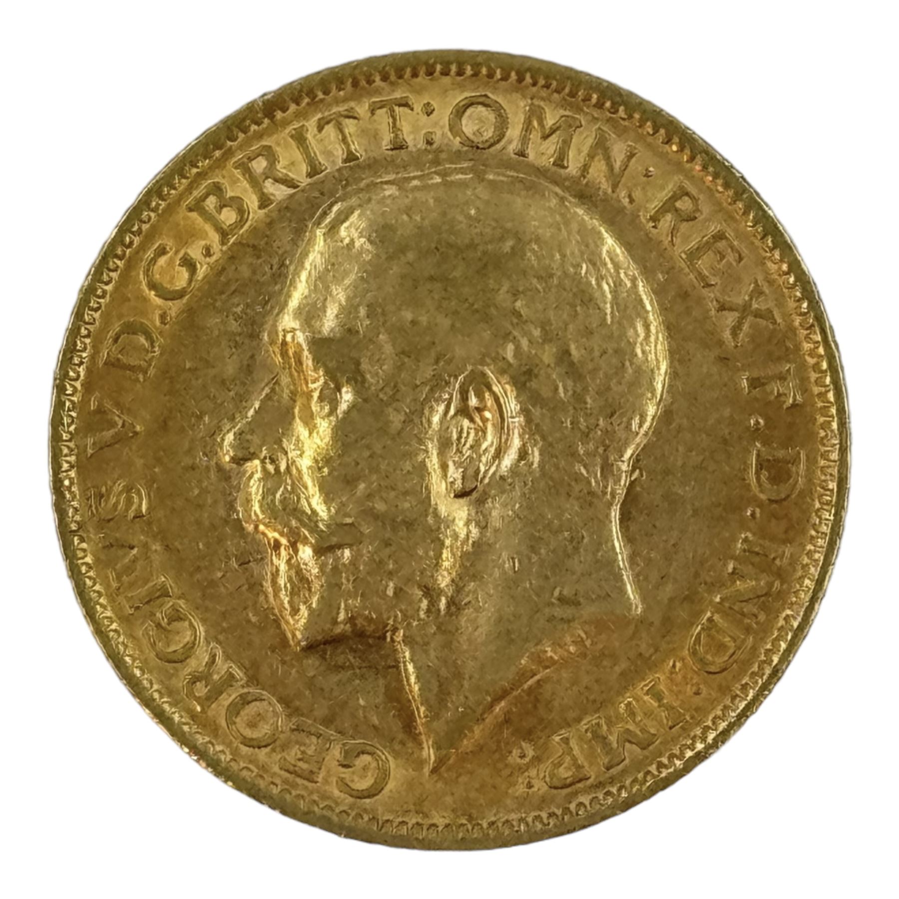 King George V 1911 gold full sovereign coin