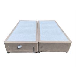 2 x SuperKing 6ft twin divan beds bases