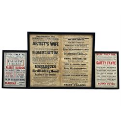 Hull Theatre Royal poster dated December 30th 1841, 31cm x 37cm, Tivoli Theatre Hull poste...