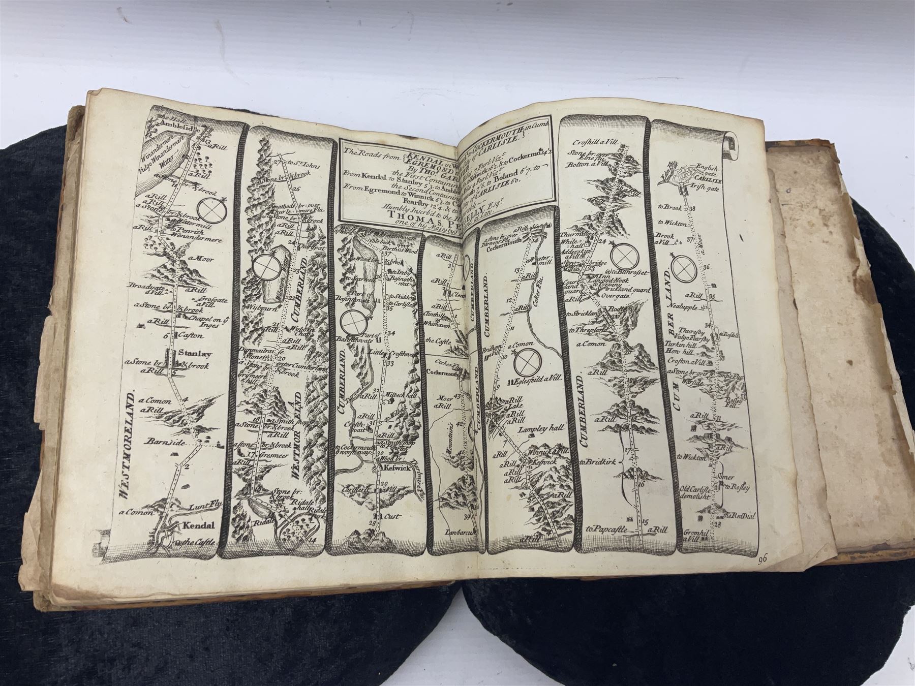 Gardner, Thomas; A Pocket Guide to the English Traveller: Being a Compleat Survey and Admeasurement of all the Principal Roads and most Considerable Cross-Roads in England and Wales..., J. Tonson & J. Watts, 1719