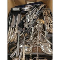 Large collection of silver plated cutlery, including Viners, Courtier and Kings Pattern examples