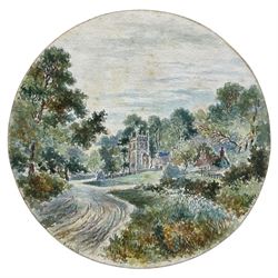 Frederick Schultz Smith (Hull 1860-1925): 'Brantingham Dale' - East Yorkshire, circular wa...