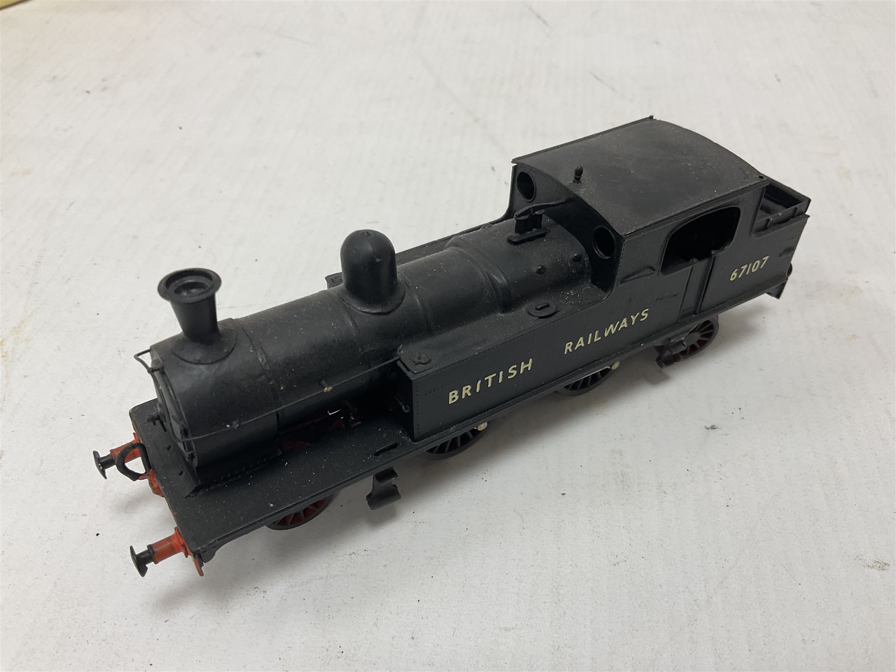 ‘00’ gauge - two kit built locomotives comprising Class F1 GCR/LNER/BR 2-4-2T no.5577 finished in LNER black with NC131 Nu-Cast box and purchase receipt; Class F2 GCR/LNER/BR 2-4-2T no.67107 finished in BR black (2) 