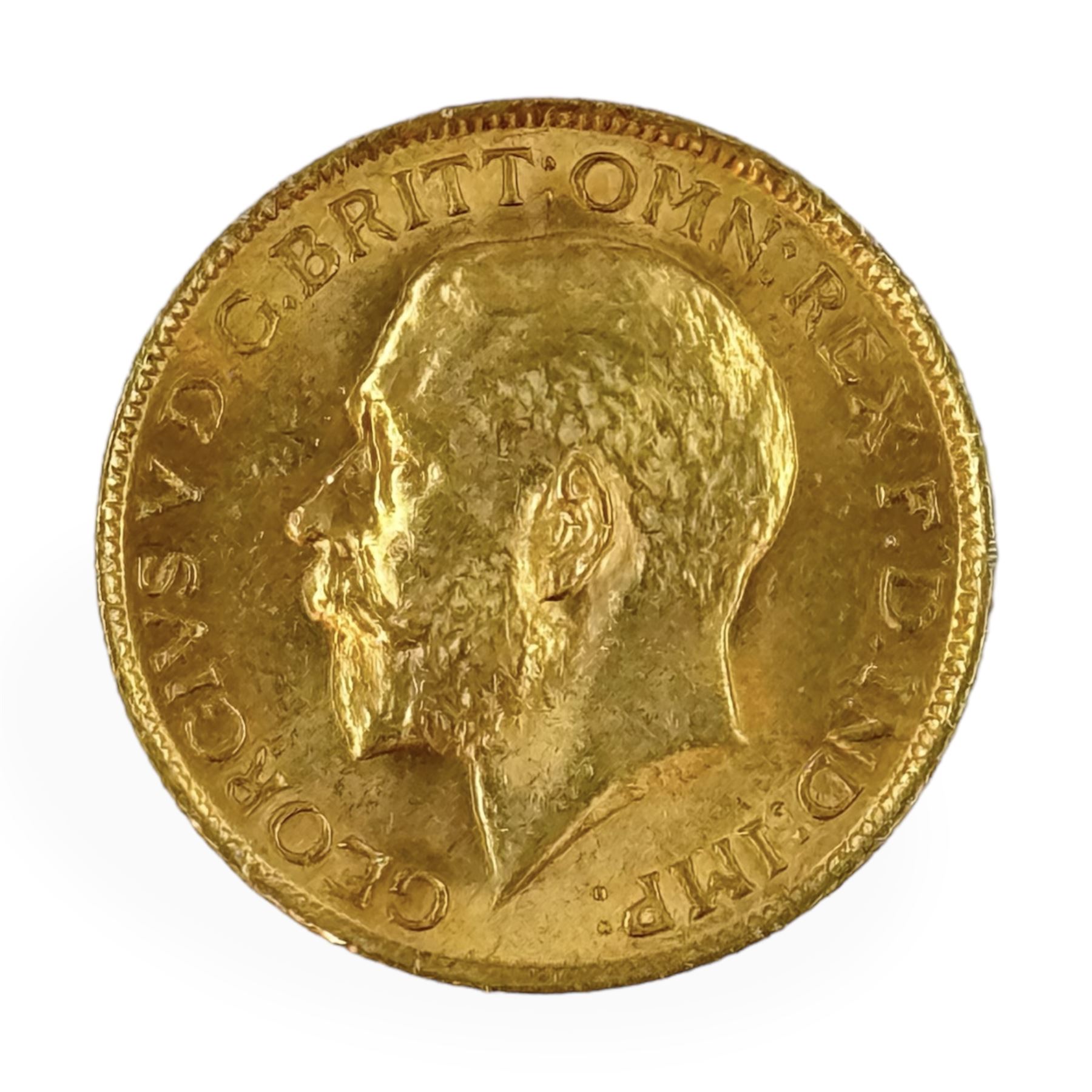 King George V 1913 gold full sovereign coin