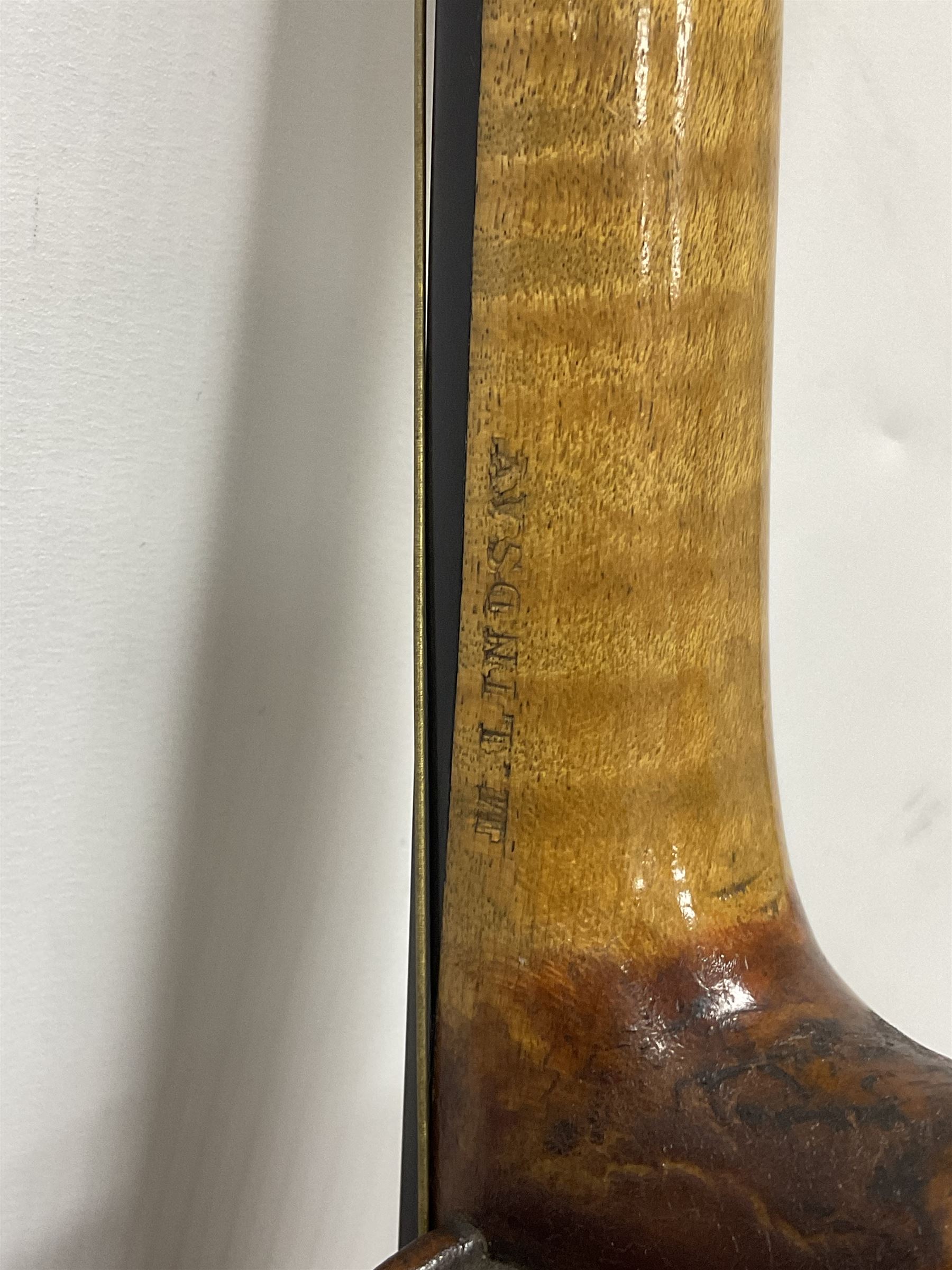 Michael Lindsay of Stockton-on-Tees violin, dated 1904 on the label and stamped on the neck, full length 60cm In a later soft case