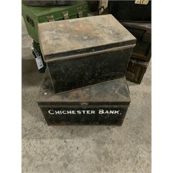 Eleven metal ammunition, deed and security boxes and cases (11) - THIS LOT IS TO BE COLLECTED BY APPOINTMENT FROM THE OLD BUFFER DEPOT, MELBOURNE PLACE, SOWERBY, THIRSK, YO7 1QY