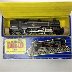Hornby Dublo - 3-rail Class 4MT Standard tank 2-6-4 locomotive No.80059 in lined BR black; in original box