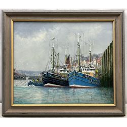 Jack Rigg (British 1927-2023): 'Whitby Harbour', oil on canvas board signed and dated 2010, titled verso 46cm x 60cm 
Provenance: exh. Fylingdales Group of Artists, Whitby, label verso