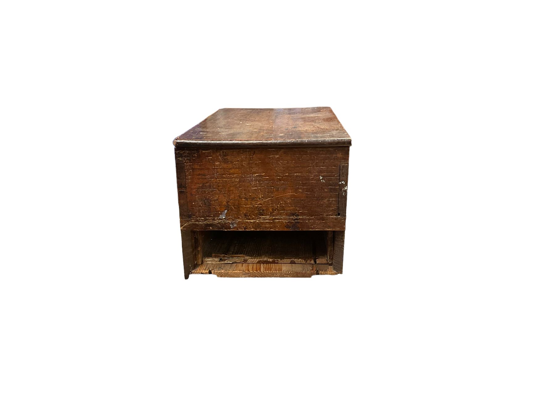 Oak writing box, together with another oak box, canteen of cutlery and other collectables 