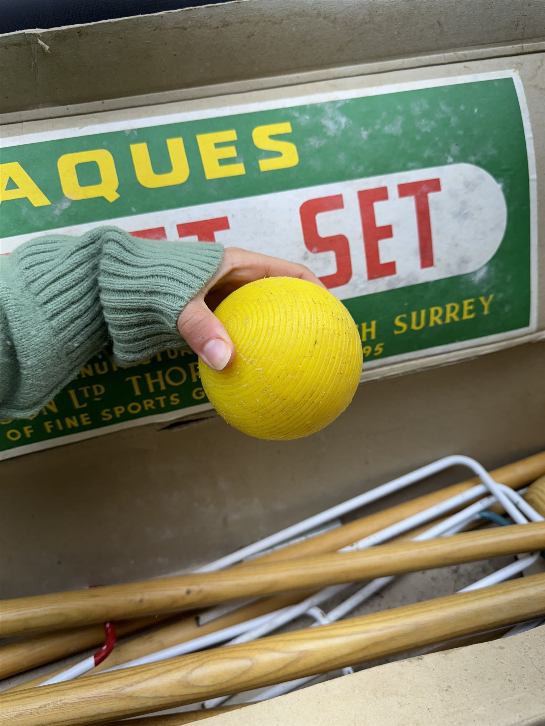 Jacques croquet set in box