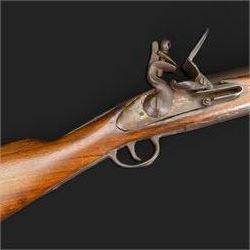 Blunderbuss flintlock long pistol, with 42.5cm flared steel barrel, with later ram rod ben...