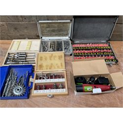 Router bit sets, drill bits, mortise drill bits and other - THIS LOT IS TO BE COLLECTED BY APPOINTMENT FROM DUGGLEBY STORAGE, GREAT HILL, EASTFIELD, SCARBOROUGH, YO11 3TX