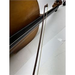 Czechoslovakian cello and bow, back L76cm