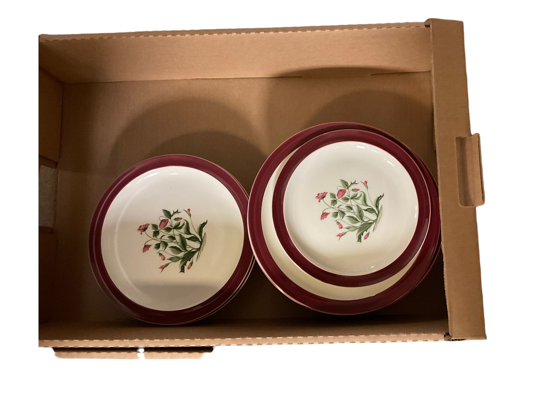 Wedgwood Mayfield pattern tea and dinner, including teapot, dinner plates, cups and saucers coffee cans etc, in three boxes  