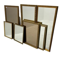 Collection of eight mirrors (8)