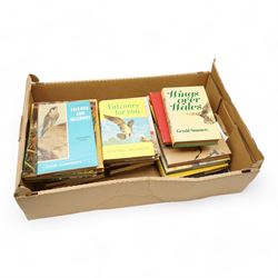 Collection of books relating to falconry and birds of prey, in one box