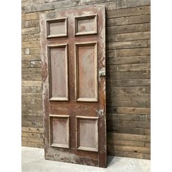 Five 19th century heavy pitch pine six panel doors

226cm x 99cm
228cm x 99cm
228cm x ...