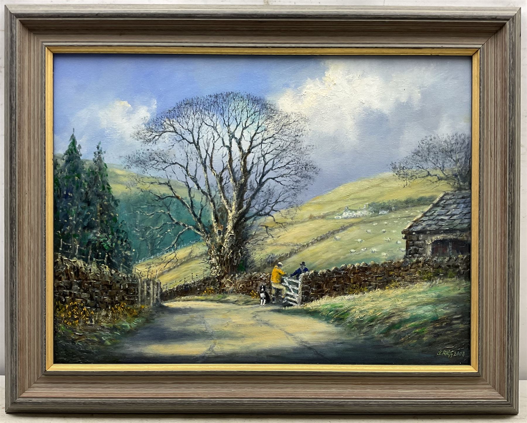 Jack Rigg (British 1927-2023): 'Wharfedale Memories', oil on canvas board signed and dated 2008, titled verso 45cm x 60cm 
Provenance: exh. Fylingdales Group of Artists, Whitby 2009, label verso