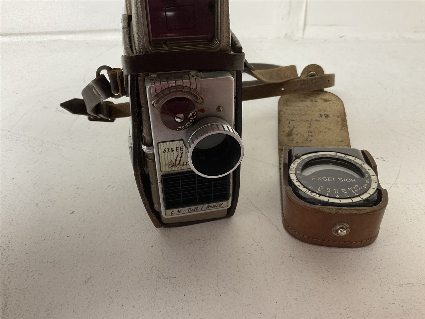 Bell and Howard Autoset cine camera and light meter