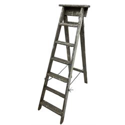 Vintage wooden step ladders 