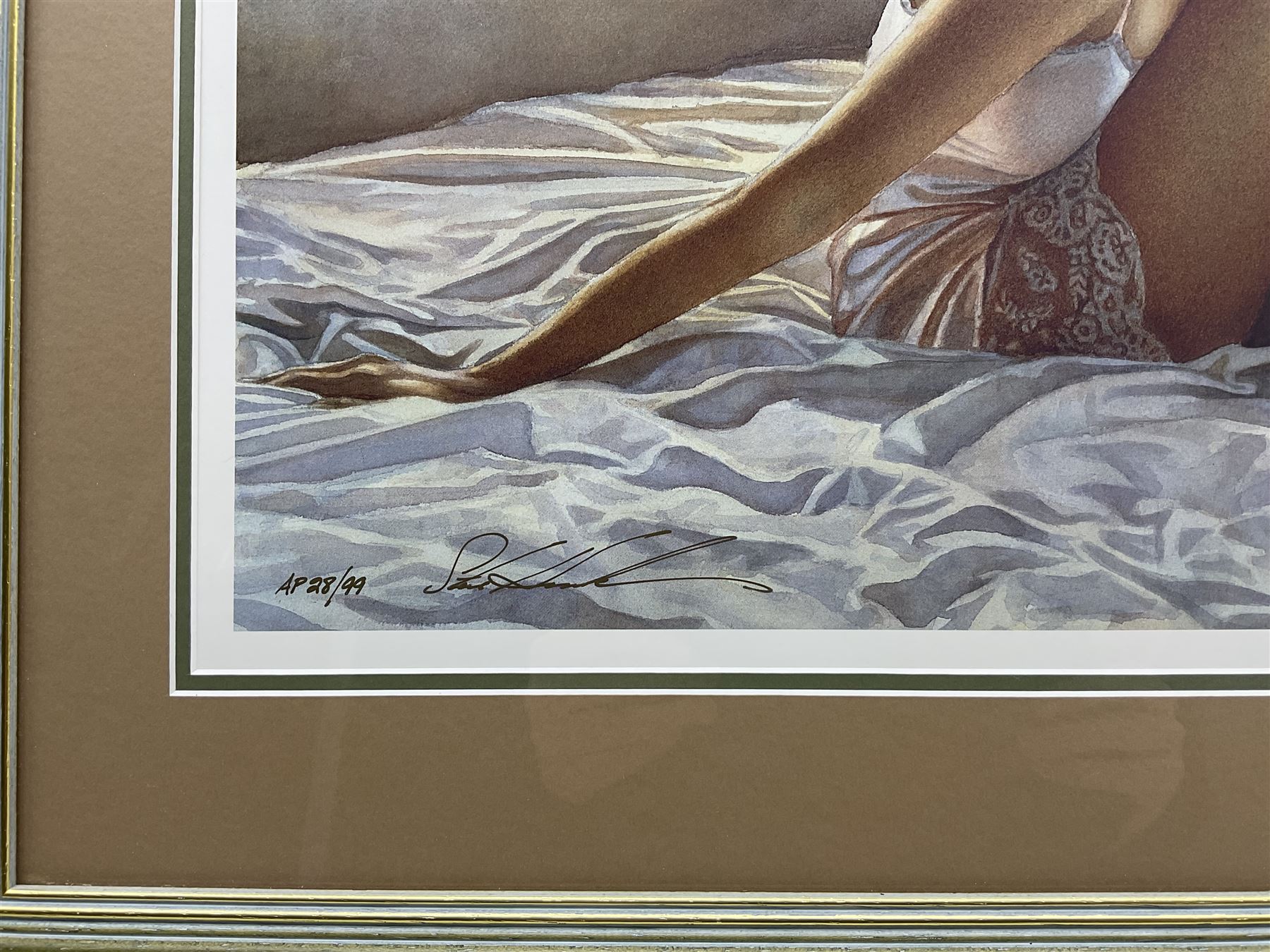 Steve Hanks (American 1949-2015): 'Southwestern Bedroom' and 'To Search Within, two artist proof lithographs signed and respectively numbered 156/165 and 28/99 max 42cm x 72cm (2)