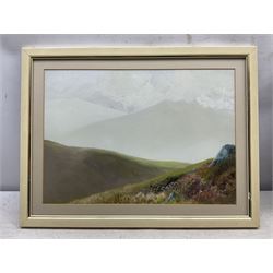 Alec B* (British 20th Century): Dartmoor Landscapes, pair gouaches one signed 24cm x 35cm (2)