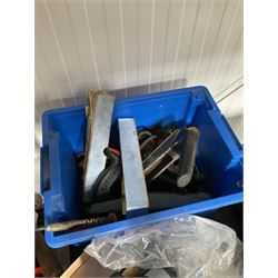 Large quantity of tools including  heat gun, hammers, clamps, soldering equipment, vehicle jump starter and other - THIS LOT IS TO BE COLLECTED BY APPOINTMENT FROM DUGGLEBY STORAGE, GREAT HILL, EASTFIELD, SCARBOROUGH, YO11 3TX