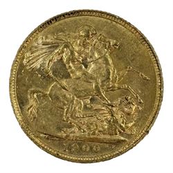 Queen Victoria 1900 gold full sovereign coin