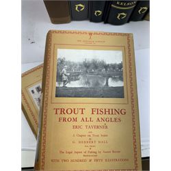 The Lonsdale Library; five volumes including Trout Fishing, Coarse fishing, Keepers Book etc, together with Andrew Herd The Fly, The House the Hardy Brothers built ect