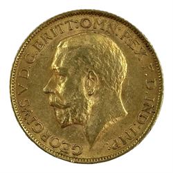 King George V 1911 gold full sovereign coin