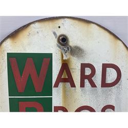 Ward Bros Sherburn Malton enamel sign, together with a Scarborough Hotels Association enamel sign, Malton sign D46cm 