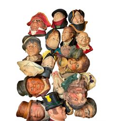 Collection of Bossons and similar Dickens chalkware figures