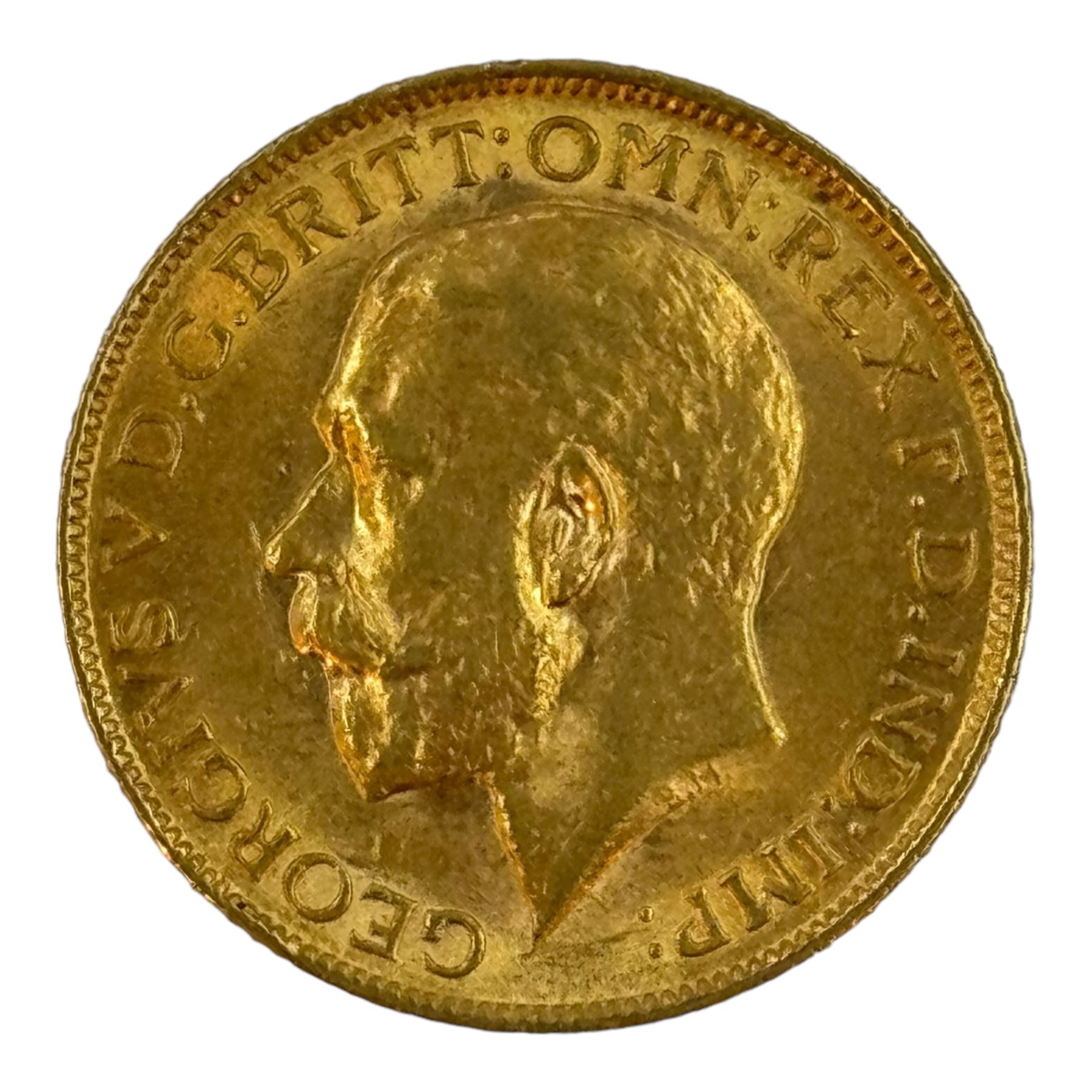 King George V 1912 gold full sovereign coin