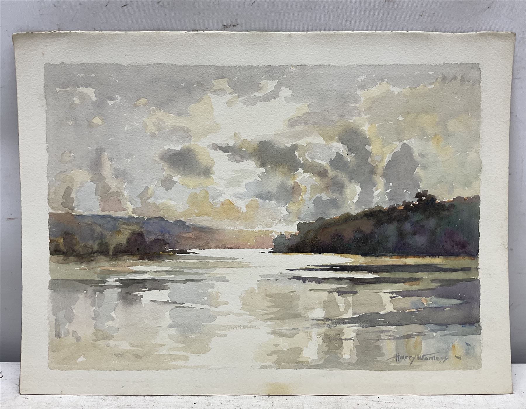 Harry Wanless (British c1872-1934): 'The Dart from Galmpton near Brixham', watercolour signed, titled and dated 1926 verso 23cm x 32cm (unframed)
Provenance: direct from the artist's family, part of a collection never previously seen on the market