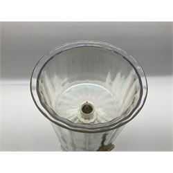 Glass water filter, with a mother of pearl lustre finish, H38cm