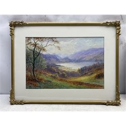 William Mellor (British 1851-1931): 'Derwentwater from the Hills looking towards Borrowdale', watercolour signed, titled verso 30cm x 45cm 