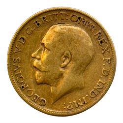 King George V 1915 gold full sovereign coin