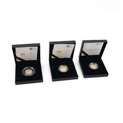 Three The Royal Mint United Kingdom silver proof coins, comprising 2016 'The 950th Anniver...