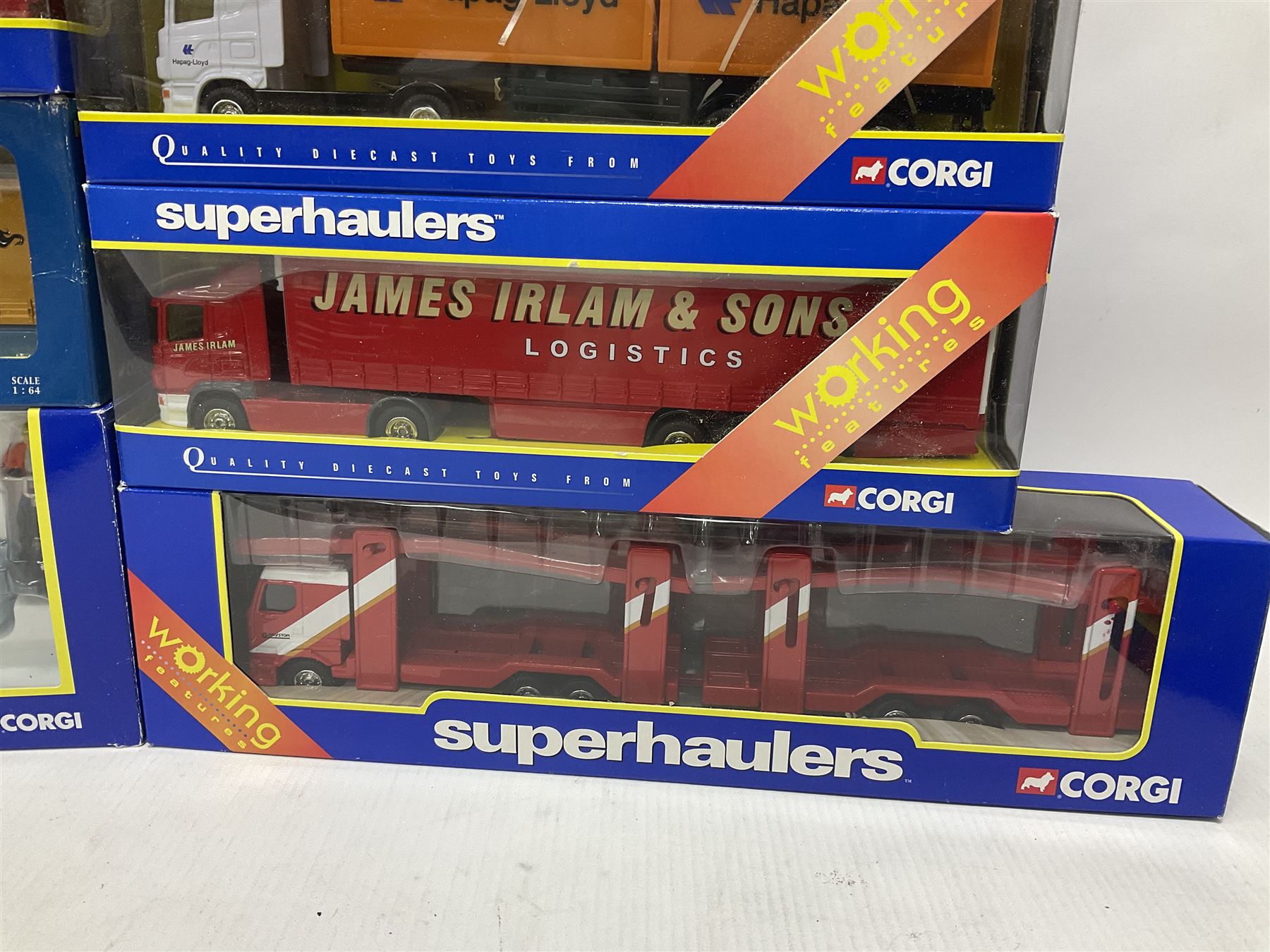 Corgi - thirteen 1:64 scale Superhaulers vehicles comprising 59513, 59548, 59568, 60031, 65804, TY86608, two TY86611, TY86617, TY86618, TY86620, TY86624 and TY86626 (13) 