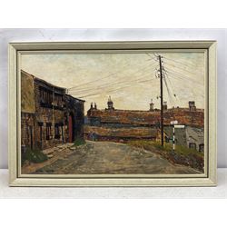 Peter Brook (Northern British 1927-2009): 'Right for Huddersfield', oil on board signed, titled verso 60cm x 90cm
Provenance: West Yorkshire dec'd estate; the deceased was good friends with the artist.