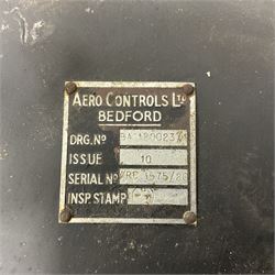 Cased Astro compass mark MK11, together with another and other aircraft equipment marked Aero Controls Ltd 