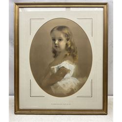 Otto Theodore Leyde RSA RSW (Russian/Scottish 1835-1897): Portrait of a Young Girl, waterc...