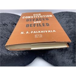 P.N Haksar; Premonitions, Imperatives of Change, Interpress Bombay 1979 and N.A Palkhivala; Our Constitution Defaced and Defiled, Macmillan 1974  